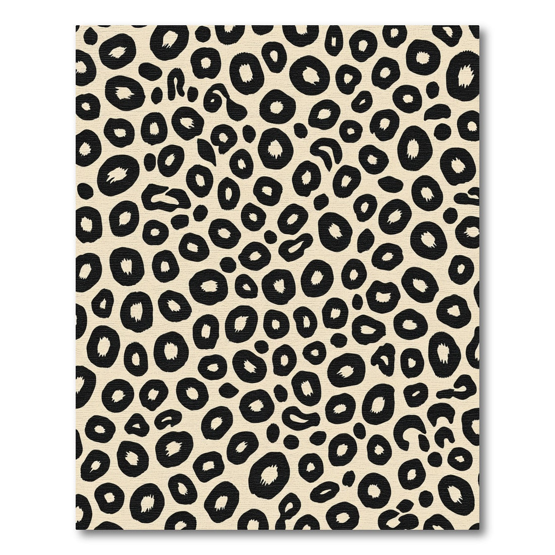 Classic Beige Leopard Spots Rug