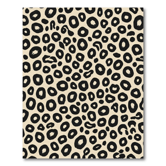 Classic Beige Leopard Spots Rug