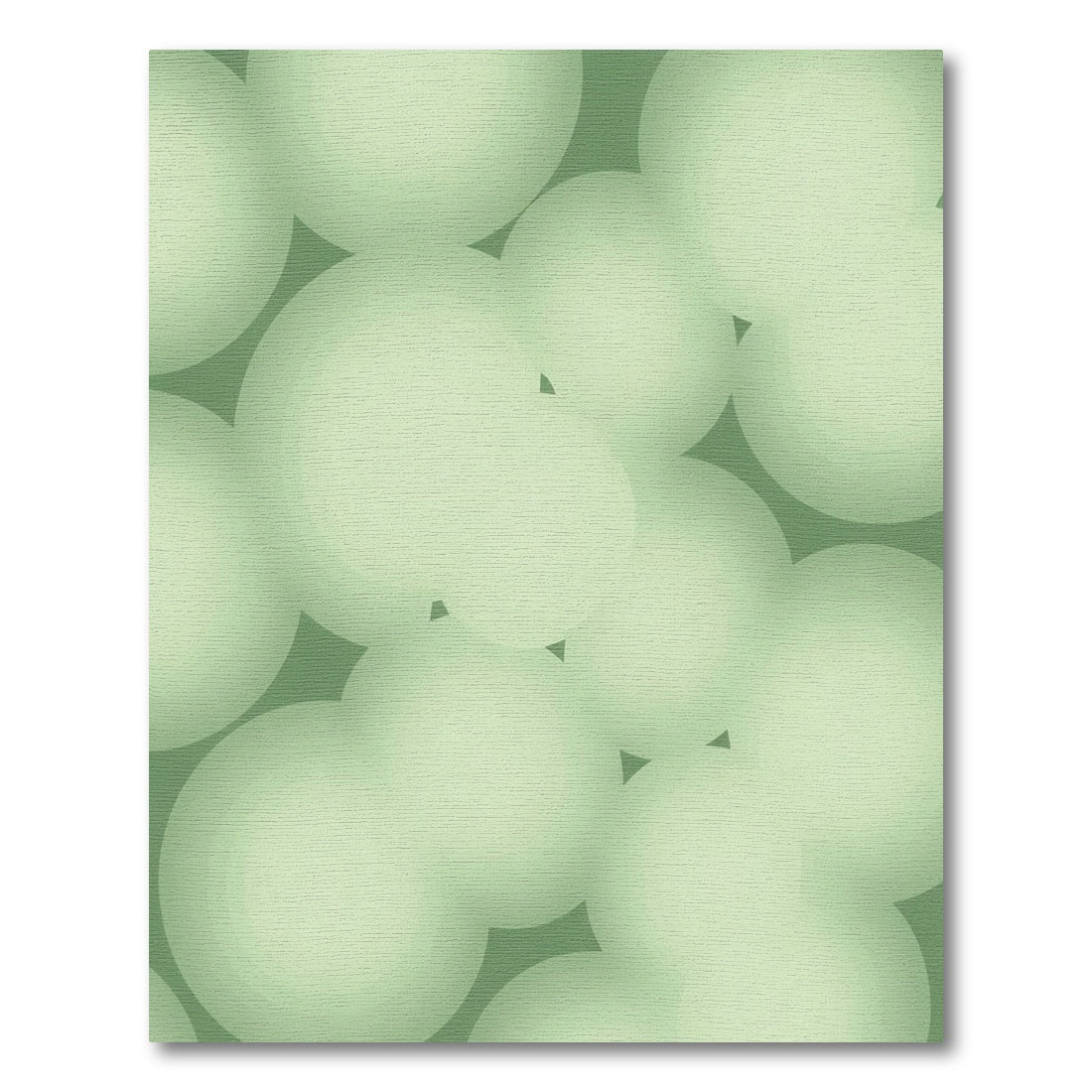 Sage Green Frosted Orb Arrangement Rug