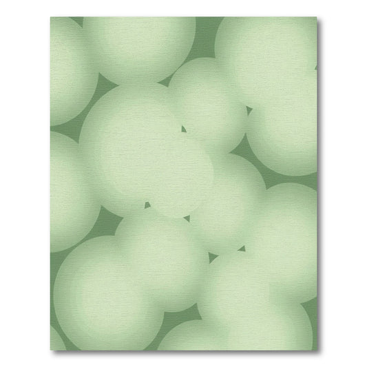 Sage Green Frosted Orb Arrangement Rug