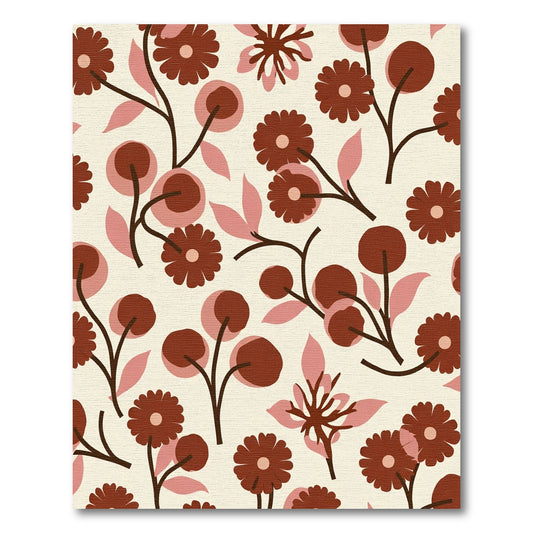 Sweet Retro Floral Bloom Rug