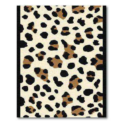 Cream Spotted Animal Print Rug