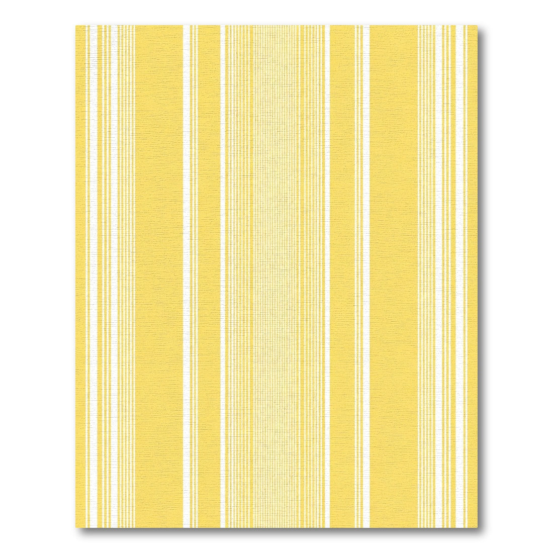 Sunny Yellow and White Pinstripe Rug