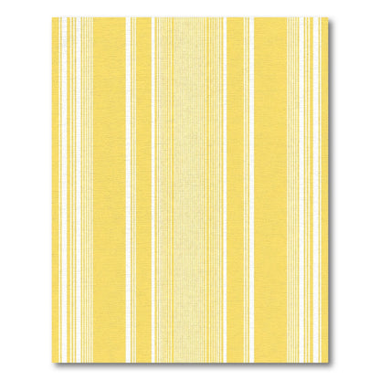 Sunny Yellow and White Pinstripe Rug