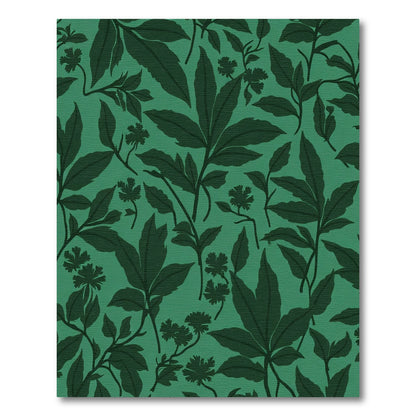 Deep Emerald Lush Foliage Rug