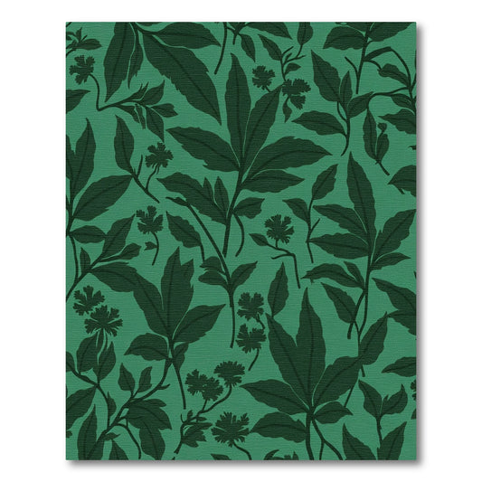 Deep Emerald Lush Foliage Rug