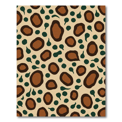 Brown Tan Organic Dot Sprinkle Rug