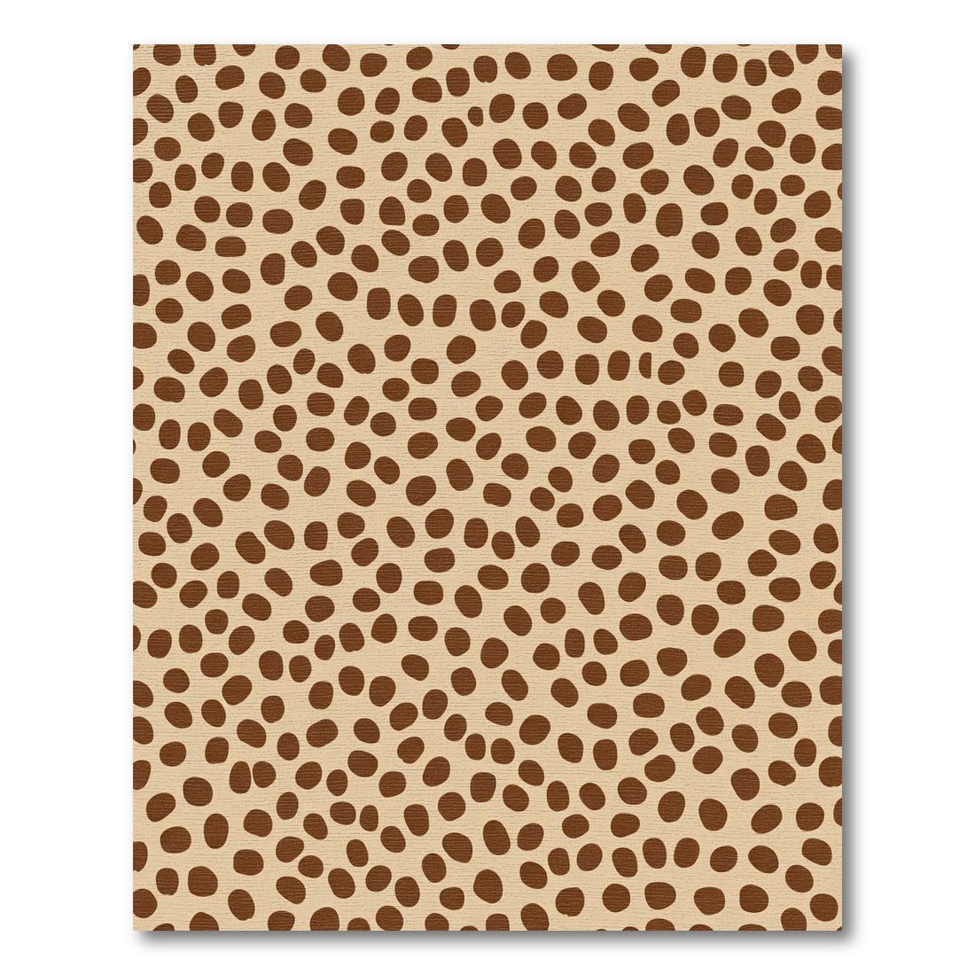 Warm Beige Brown Speckle Scatter Rug