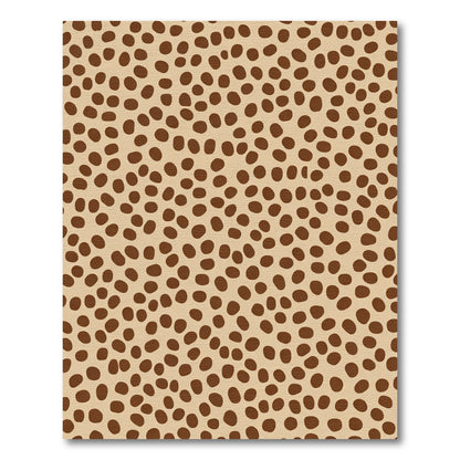 Warm Beige Brown Speckle Scatter Rug