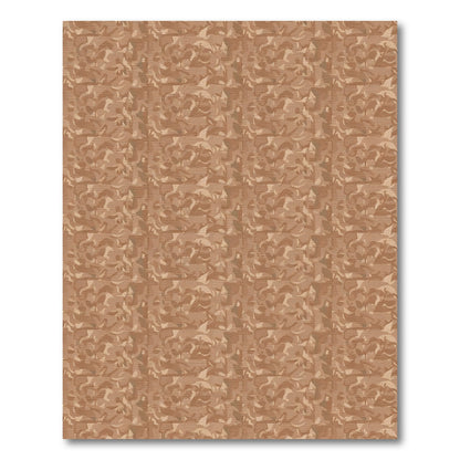 Earthy Brown Abstract Camouflage Rug
