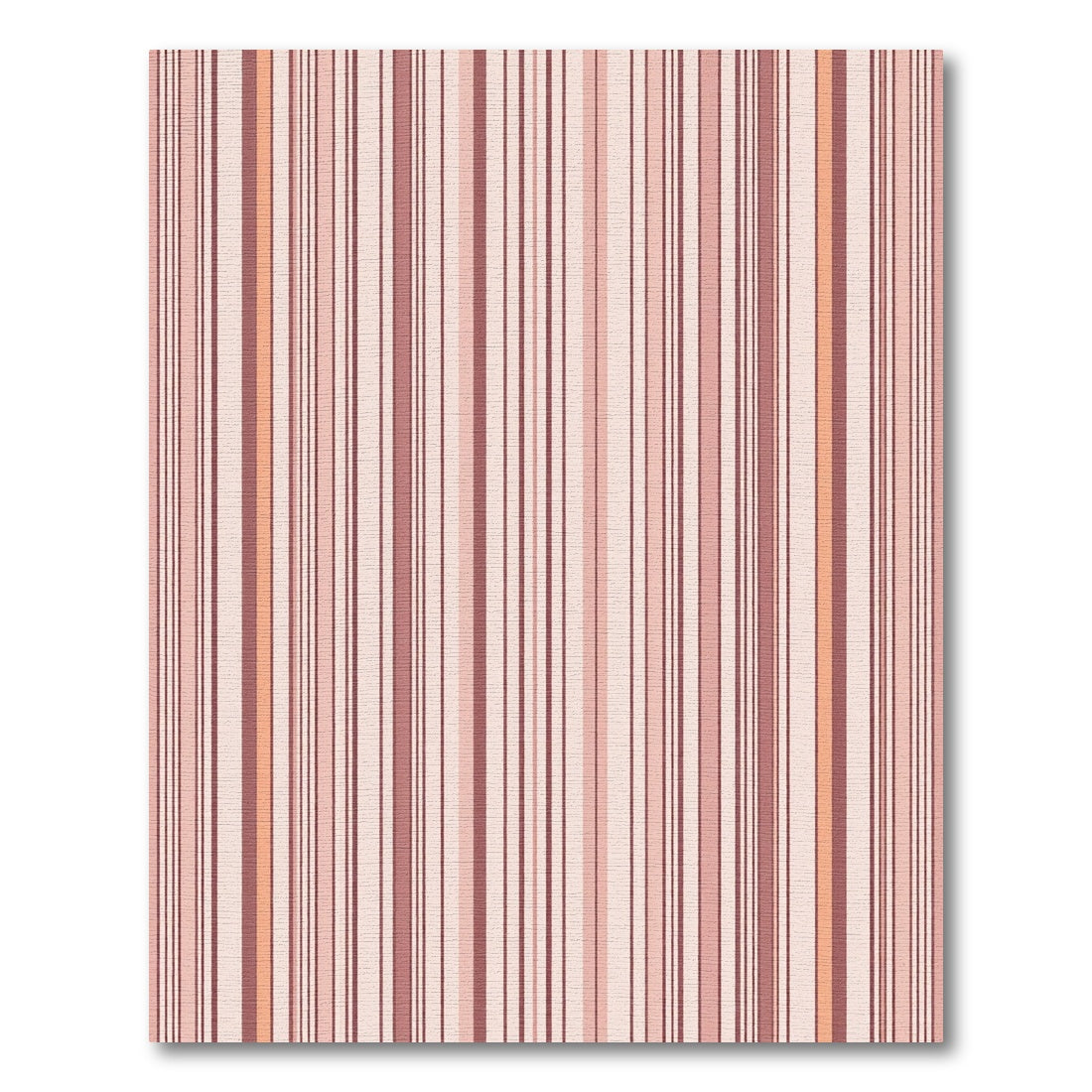 Soft Pink Vertical Stripe Composition Rug