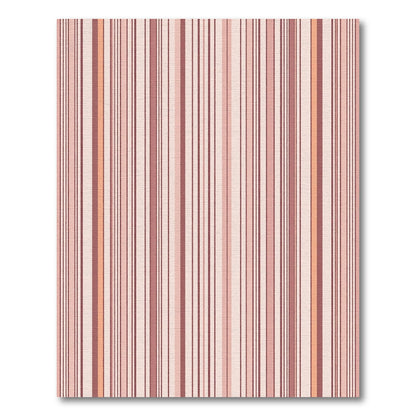 Soft Pink Vertical Stripe Composition Rug