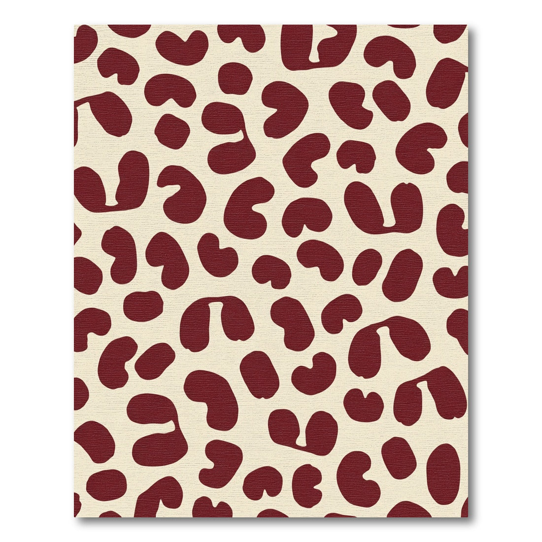 Deep Red Abstract Spots Rug