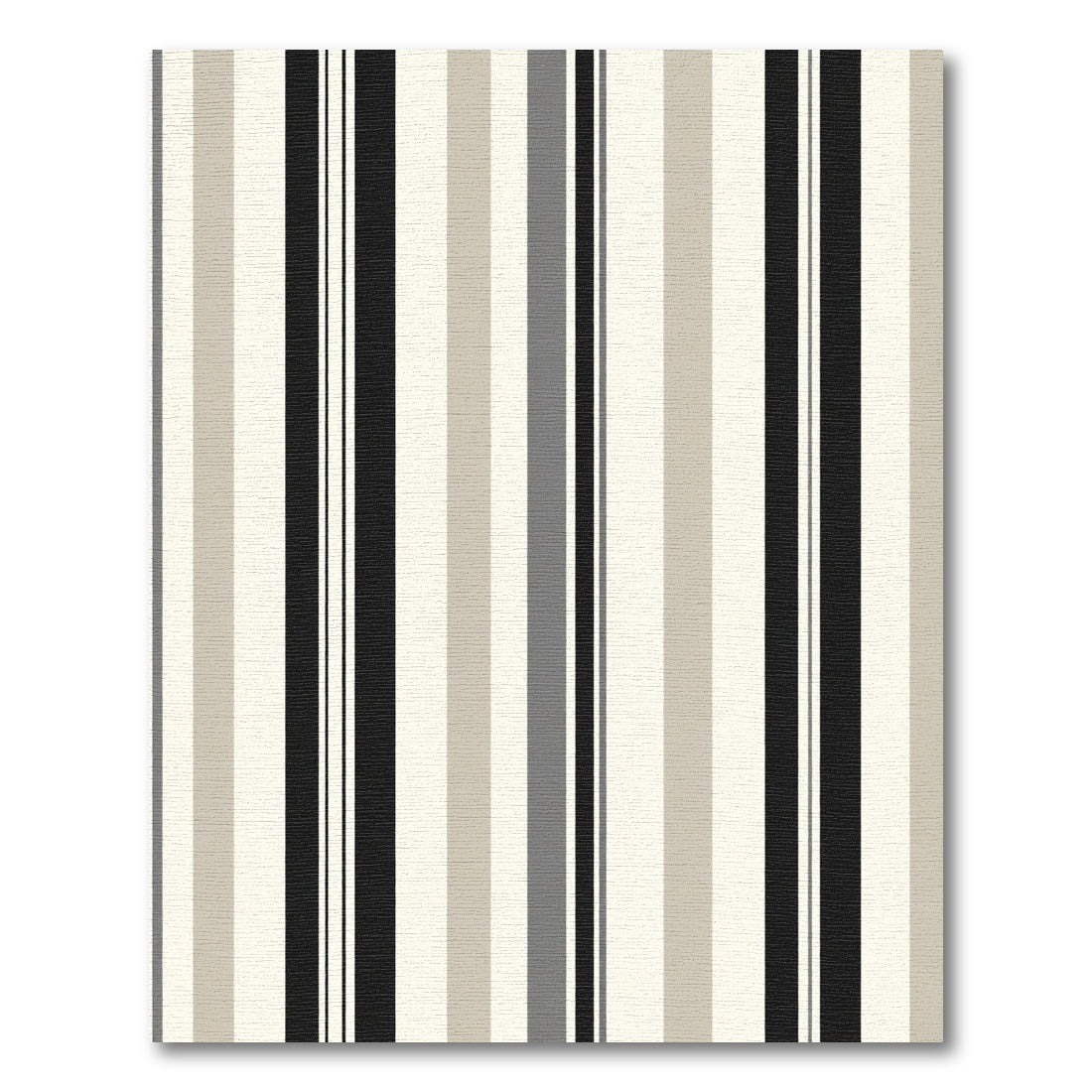 Classic Neutral Tone Vertical Stripe Rug