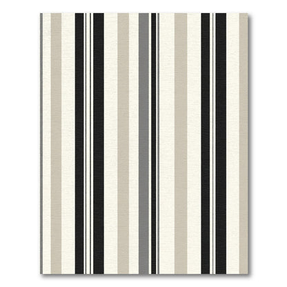 Classic Neutral Tone Vertical Stripe Rug