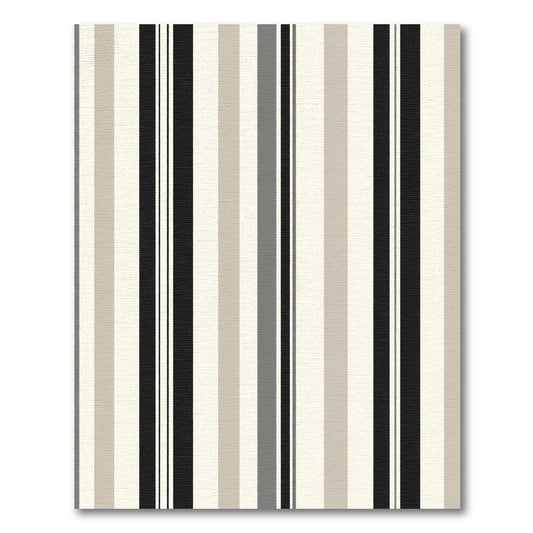 Classic Neutral Tone Vertical Stripe Rug