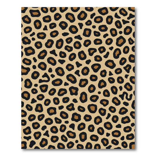 Classic Leopard Spots Animal Print Rug