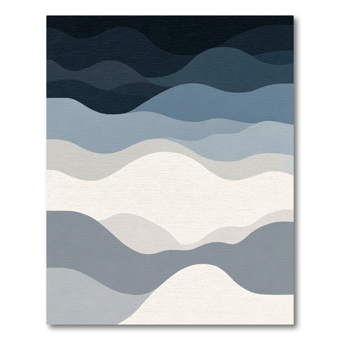Modern Abstract Wave Landscape Rug