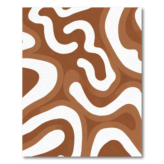 Warm Earthy Swirls Organic Rug