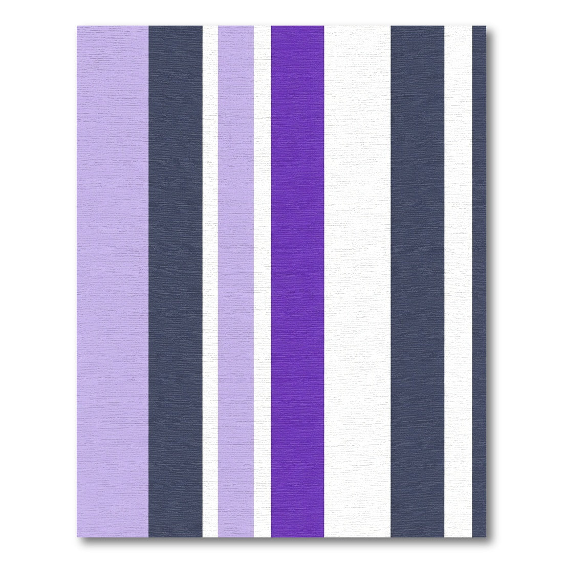 Modern Vertical Stripe Lavender Indigo Rug