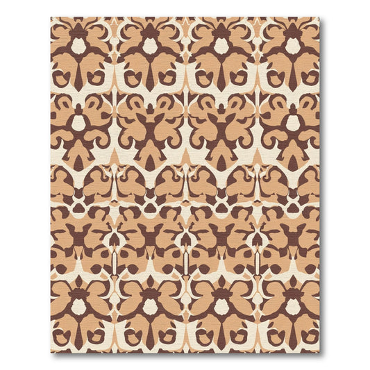 Earthy Tones Bold Tribal Medallion Rug