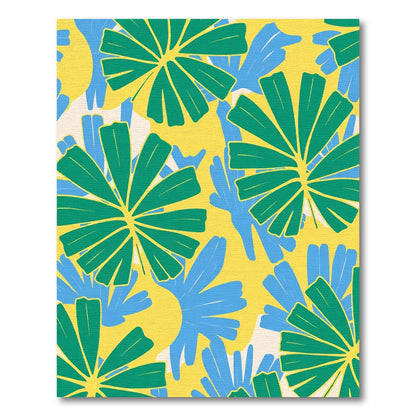 Vivid Teal Blue Starburst Bloom Rug