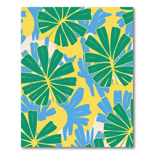 Vivid Teal Blue Starburst Bloom Rug