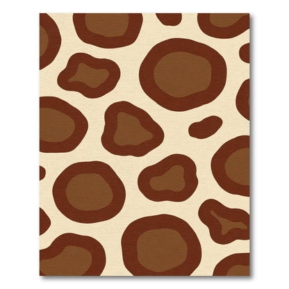Brown Animal Print Spots Rug