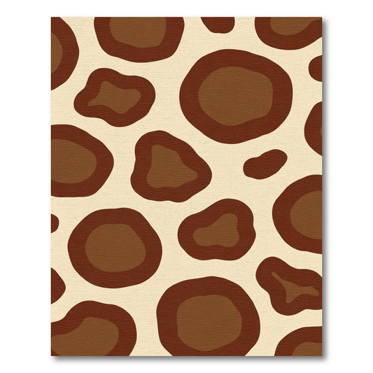Brown Animal Print Spots Rug