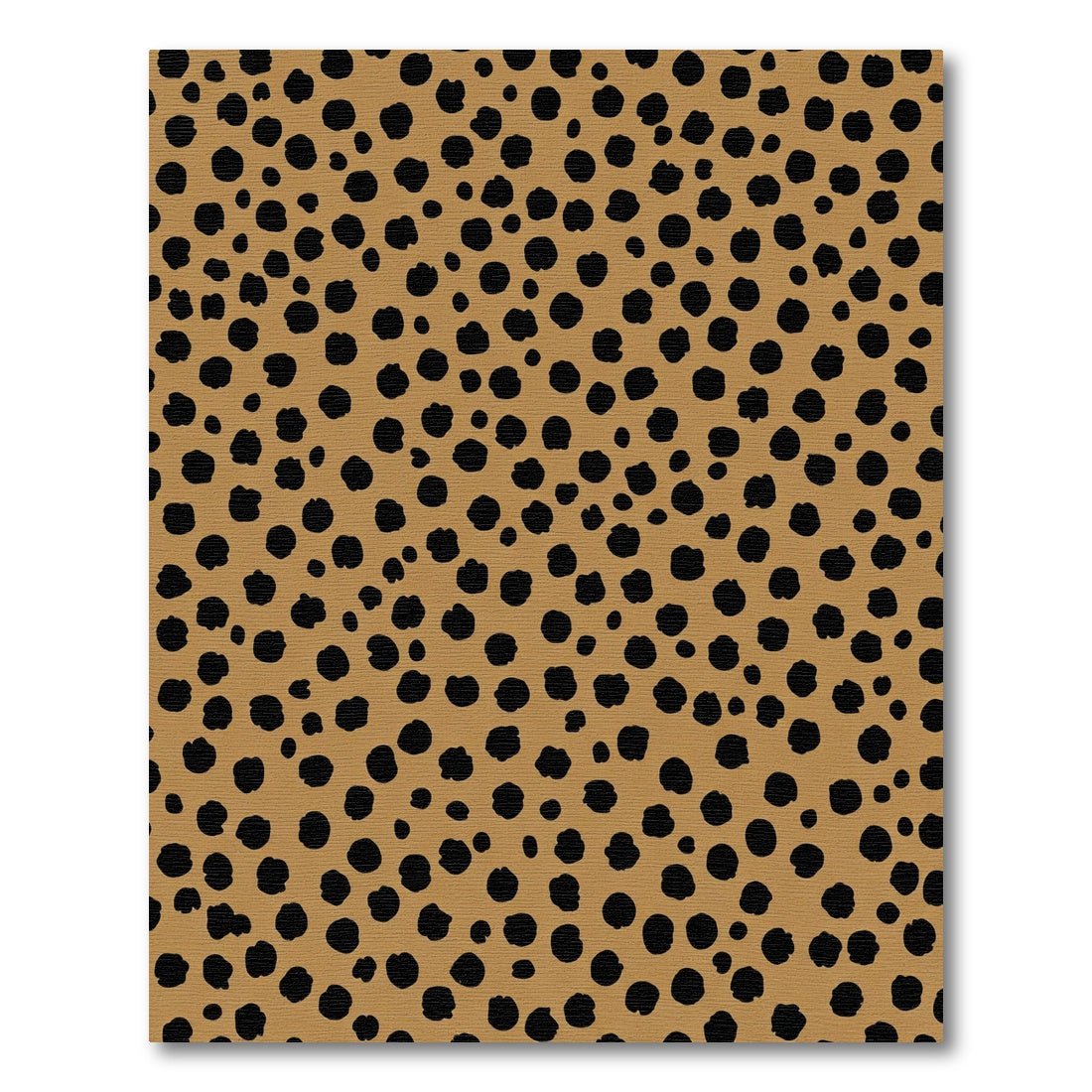 Brown Black Spotted Animal Print Rug