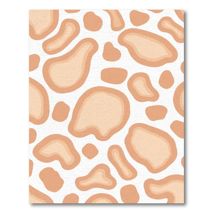 Abstract Ochre Layered Spots Rug