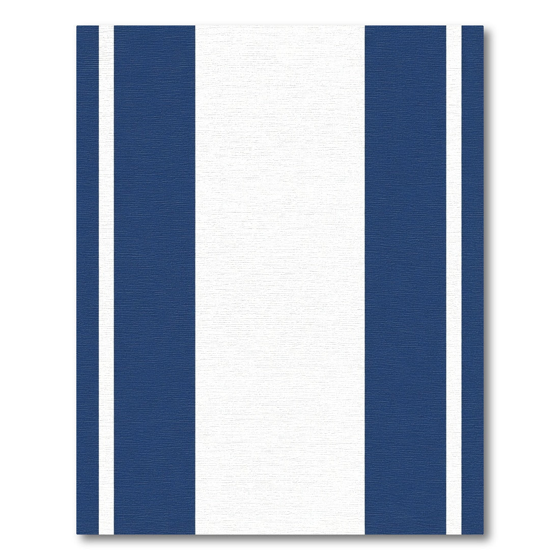 Navy White Bold Stripe Rug