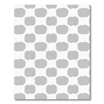 Gray Cloud Scatter With Pink Dot Rug