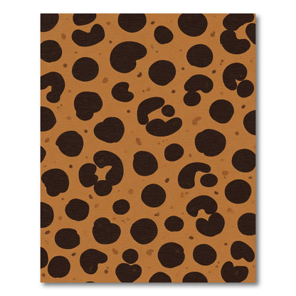 Bold Brown Animal Spots Rug