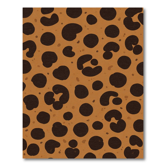 Bold Brown Animal Spots Rug