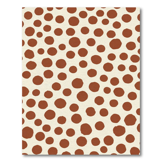 Terra Cotta Dot Scatter Rug