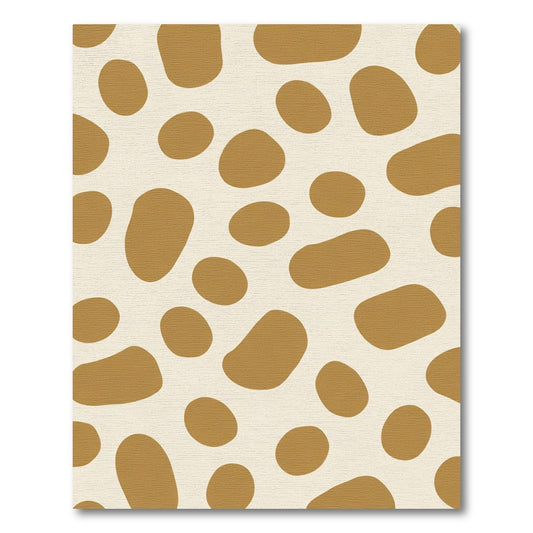 Naturalistic Tan Blob Array Rug