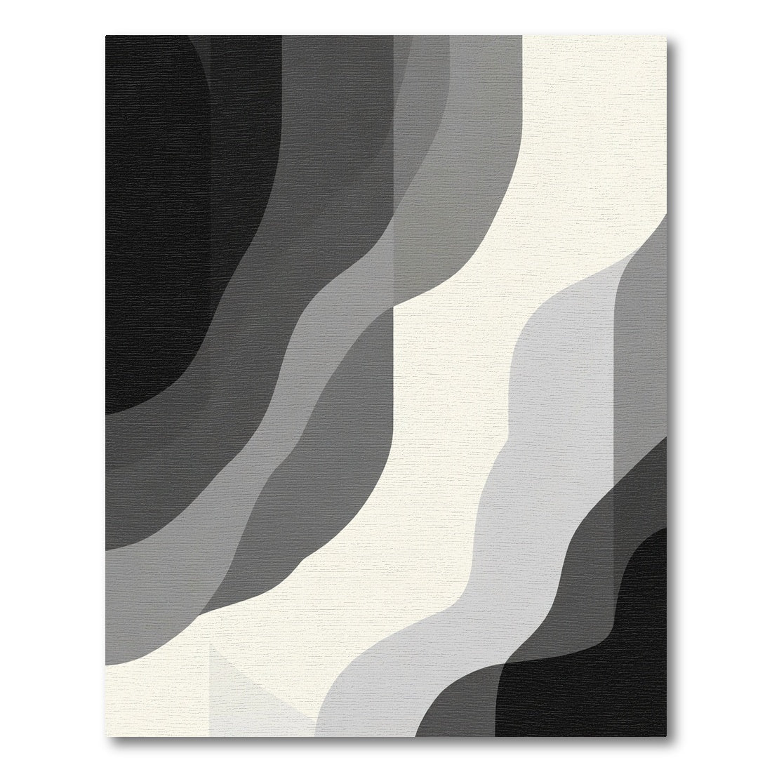 Monochromatic Abstract Wave Gradient Rug