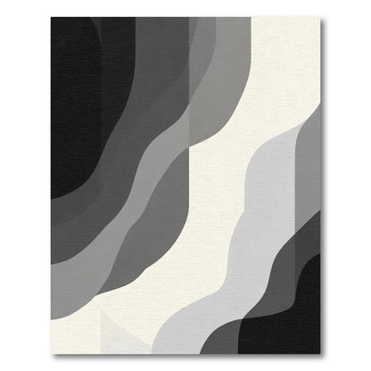 Monochromatic Abstract Wave Gradient Rug