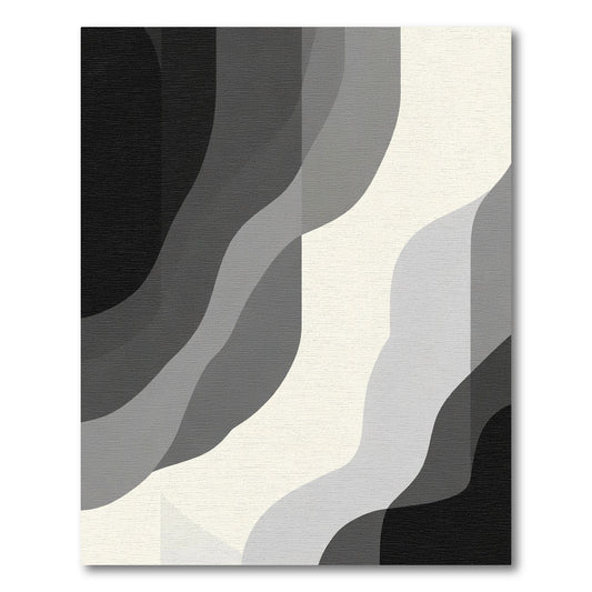 Monochromatic Abstract Wave Gradient Rug