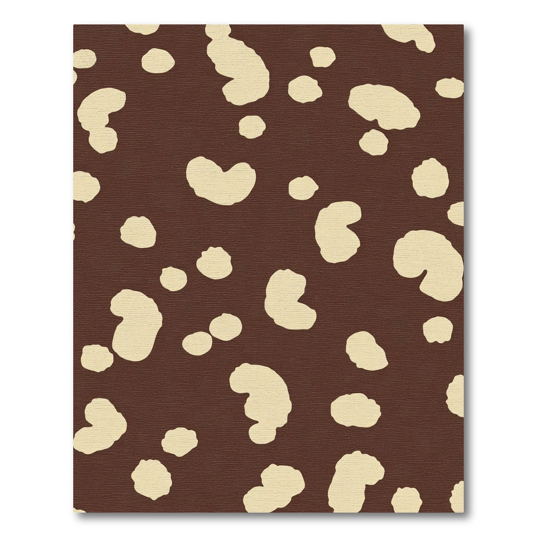 Brown Cream Spotted Organic Shaggy Rug