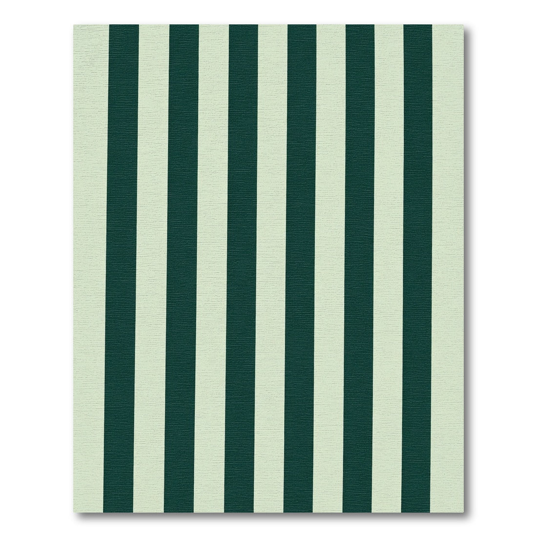 Emerald Green Cream Stripe Rug