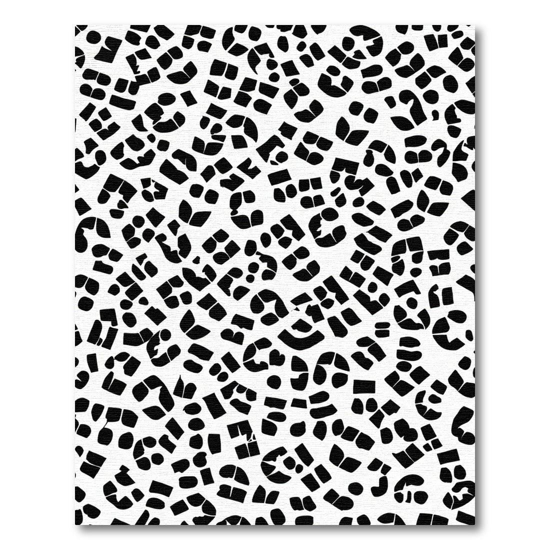 Monochrome Abstract Spots Graphic Rug