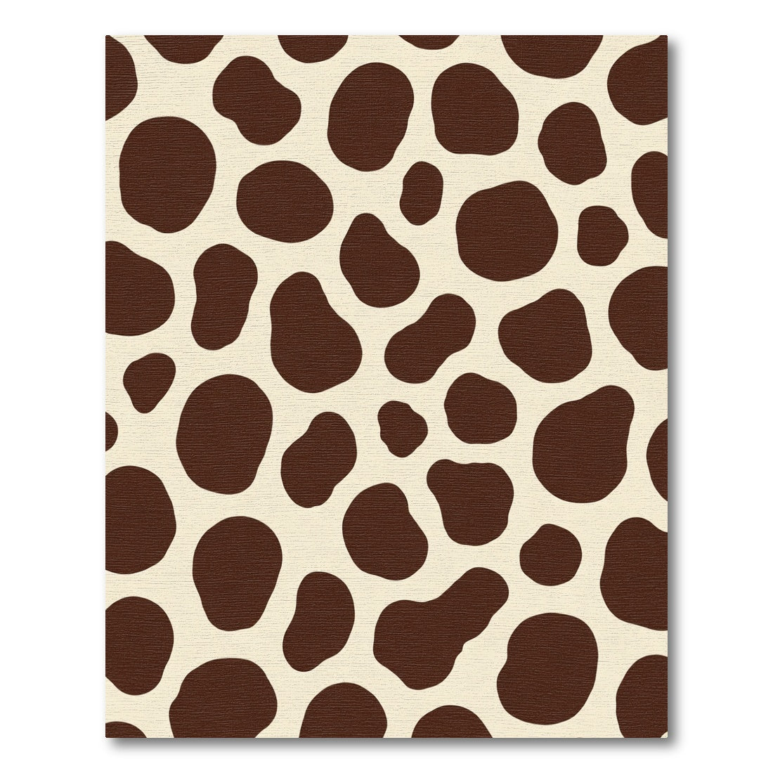 Brown Blotches Cream Spots Rug