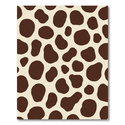 Brown Blotches Cream Spots Rug