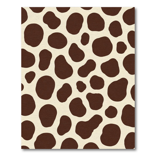 Brown Blotches Cream Spots Rug