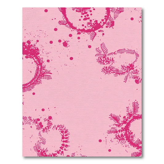 Pink Magenta Floral Swirl Rug
