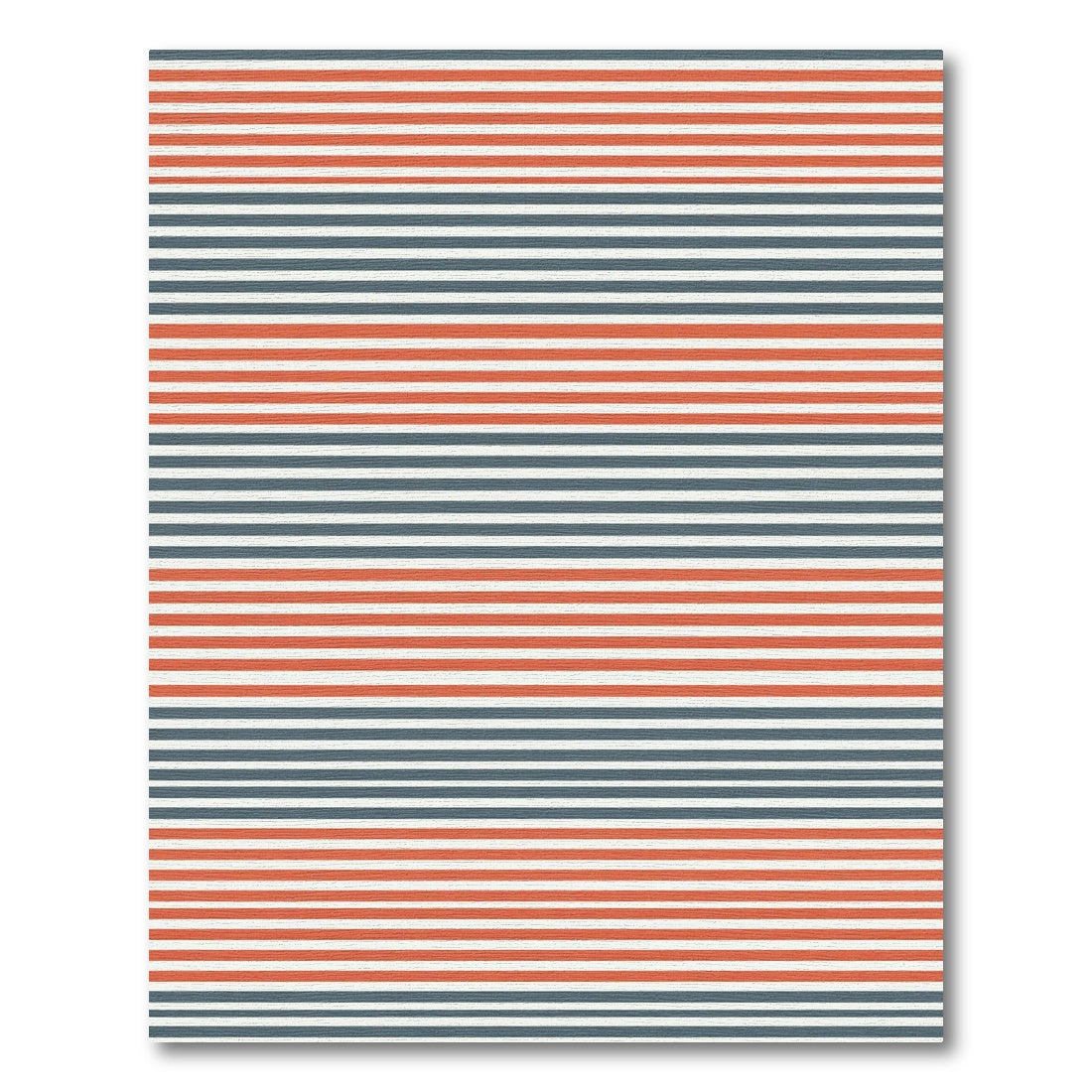 Classic Red White Blue Striped Rug