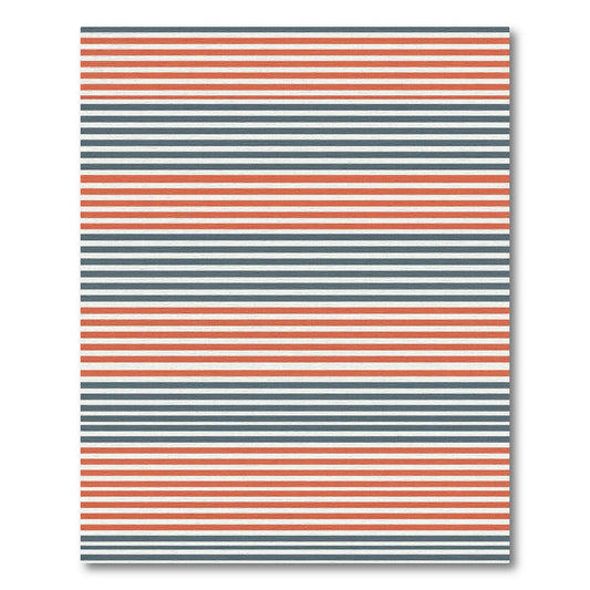 Classic Red White Blue Striped Rug