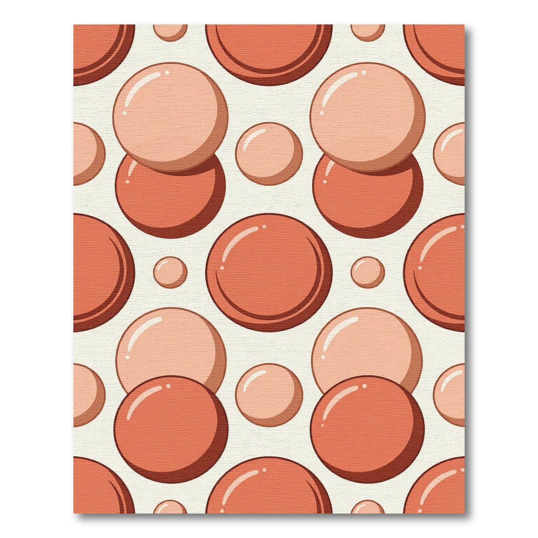 Coral Bubble Orb Repeating Rug